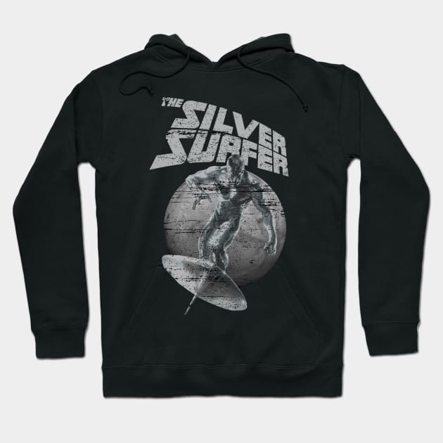 Surver Retro Silver Hoodie by Collage Collective Berlin